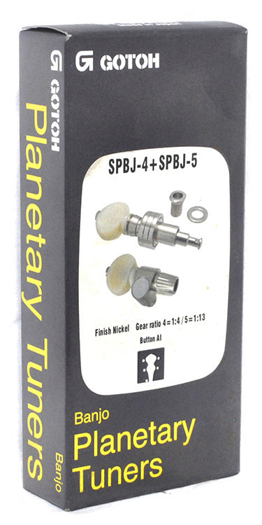 Gotoh ABJ3S4/5N Planetary Banjo Tuning Machines in Nickel Finish (5-String)
