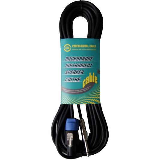 Leem 30ft Speaker Cable (Speakon Female - 1/4" Straight TS)