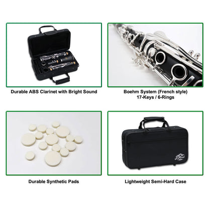 J.Michael CL360 Clarinet (Bb) with Semi-Hard Carrying Case