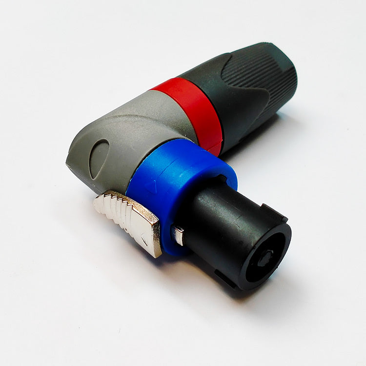 Leem Angled 4-Pole Speakon Connector (Pk-1)