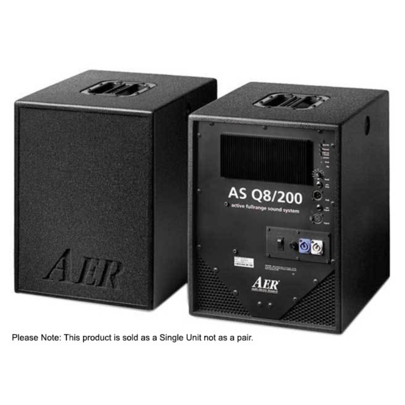 AER "ASQ8" Active Loudspeaker System (200 Watt)