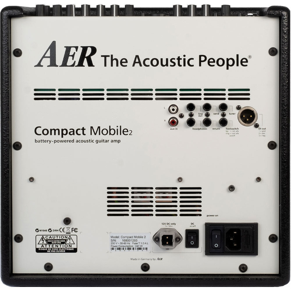 AER "Compact Mobile 2" Battery Powered Acoustic Instrument Amplifier (60 Watt)