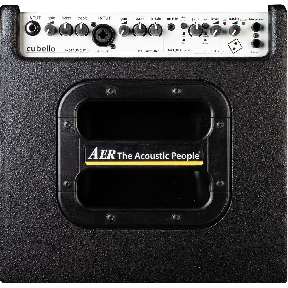 AER "Cubello" Acoustic Instrument Amplifier with Bluetooth in Black Finish (80 Watt)