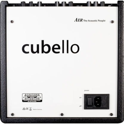 AER "Cubello" Acoustic Instrument Amplifier with Bluetooth in Black Finish (80 Watt)