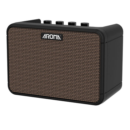 Aroma AG-10N 8W Rechargeable Electric Guitar Amp with Drum Machine