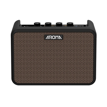 Aroma AG-10N 8W Rechargeable Electric Guitar Amp with Drum Machine