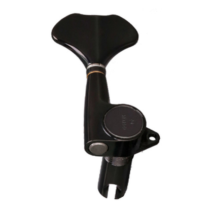 Gotoh AGB70B GB707 Series Electric Bass Guitar Tuning Machines in Black Chrome Finish (2+2)