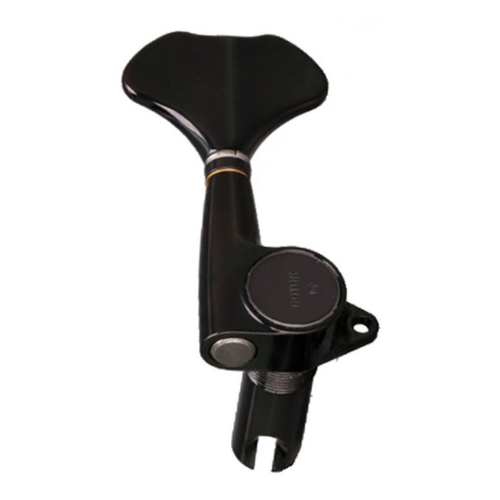 Gotoh AGB70B GB707 Series Electric Bass Guitar Tuning Machines in Black Chrome Finish (2+2)