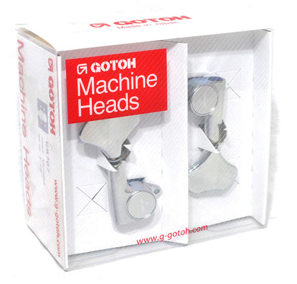 Gotoh AGB70C GB707 Series Electric Bass Guitar Tuning Machines in Chrome Finish (2+2)