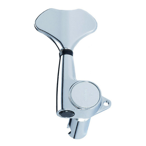 Gotoh AGB70LC GB707 Series Electric Bass Guitar Tuning Machines in Chrome Finish (4-inline)