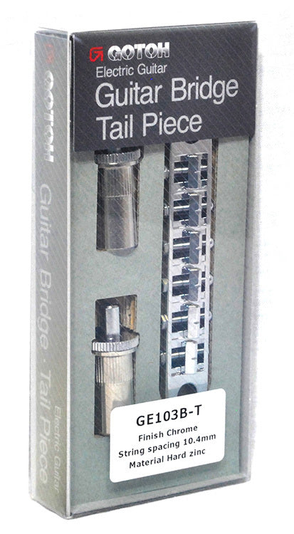 Gotoh AGE103BTC GE103BT Tune-O-Matic Electric Guitar Bridge (Nashville) in Chrome Finish