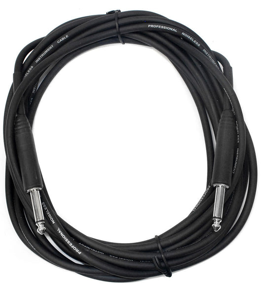 Leem 20ft Heatshrink Instrument Cable (1/4" Straight Plug - 1/4" Straight Plug)