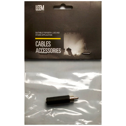Leem Cable Adaptor (RCA Plug - 1/4" Mono Jack) Pk-1