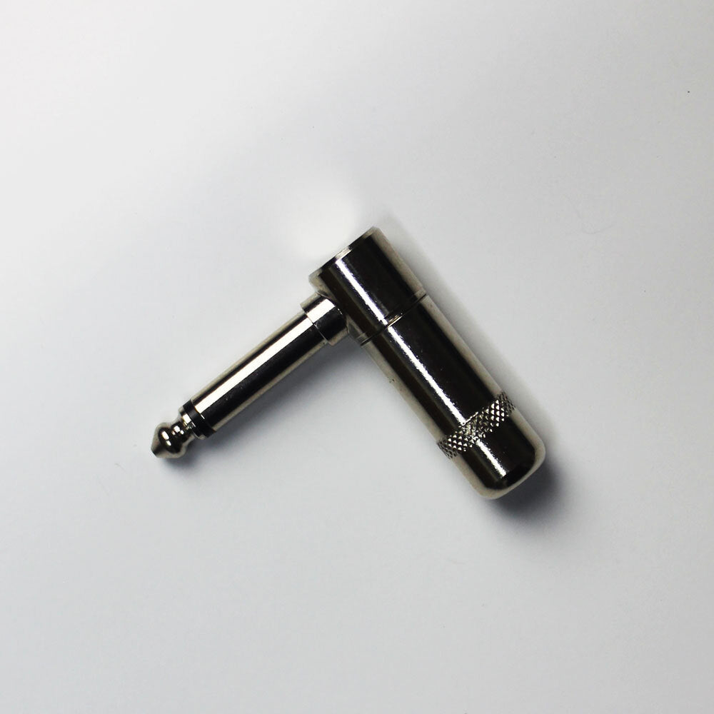 Leem 1/4" Metal Mono Right-Angled Cable Jack Plug (Pk-1)