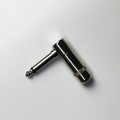 Leem 1/4" Metal Mono Right-Angled Cable Jack Plug (Pk-1)