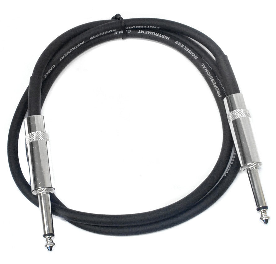Leem 3ft Deluxe FX Pedal Patch Cable (1/4" Straight Plug - 1/4" Straight Plug)