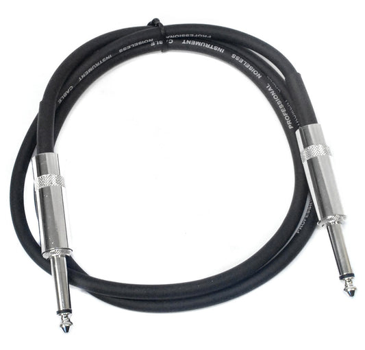 Leem 3ft Deluxe FX Pedal Patch Cable (1/4" Straight Plug - 1/4" Straight Plug)