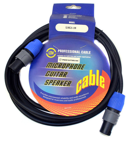 Leem 10ft Speaker Cable (Speakon Female - Speakon Female)