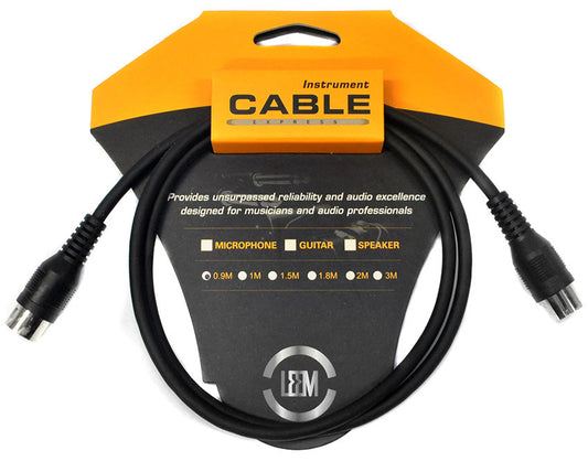 Leem 3ft MIDI Cable (5-Pin MIDI Connector - 5-Pin MIDI Connector)