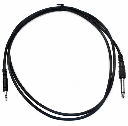 Leem 5ft Interconnect Cable (3.5mm Straight TRS - 1/4" Straight TS)