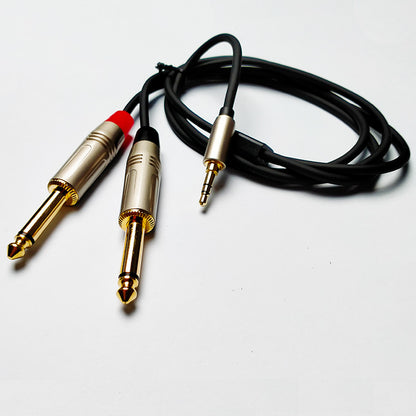 Leem 3ft Audio Cable (3.5mm Stereo Plug - 2 x 1/4" Straight TS)