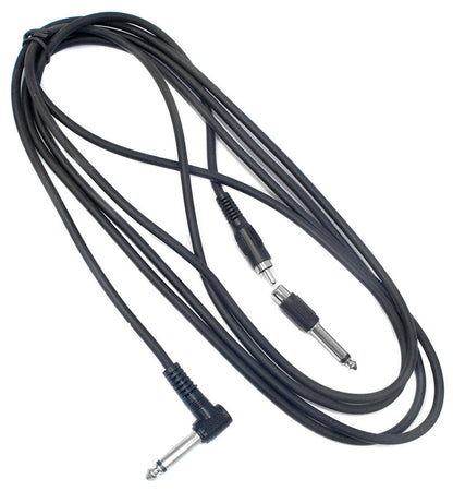 Leem 9ft Interconnect Cable (1/4" Right Angle TS - RCA Plug or 1/4" Straight TS)
