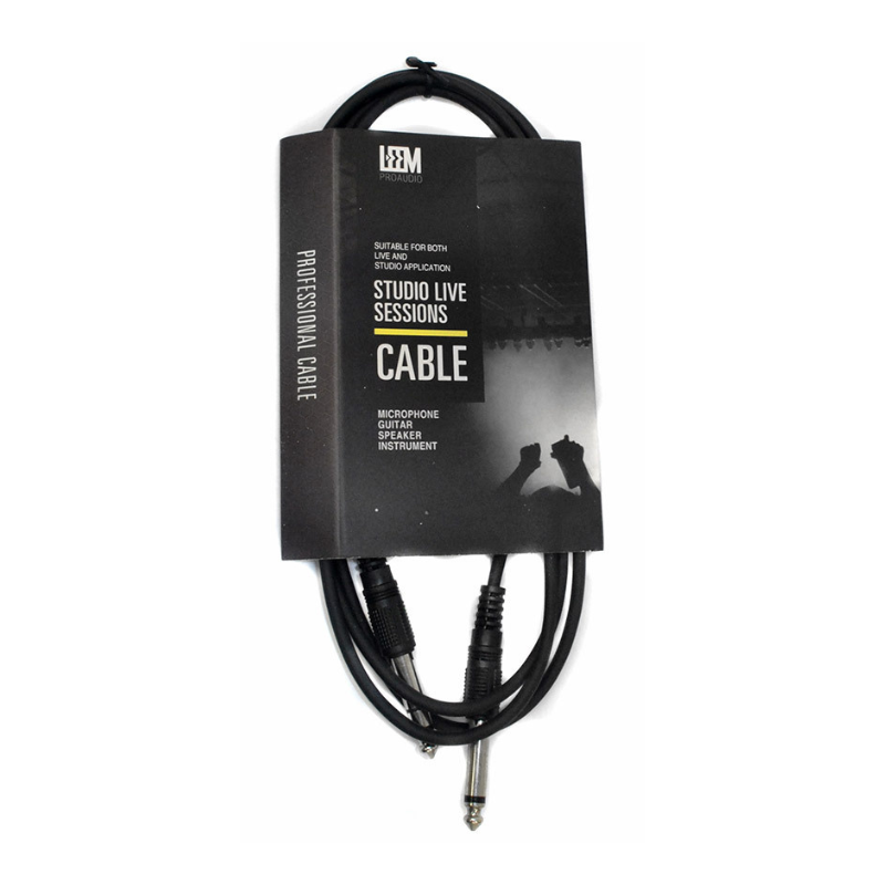 Leem 6ft Interconnect Cable (1/4" Straight TRS - 1/4" Straight TS)