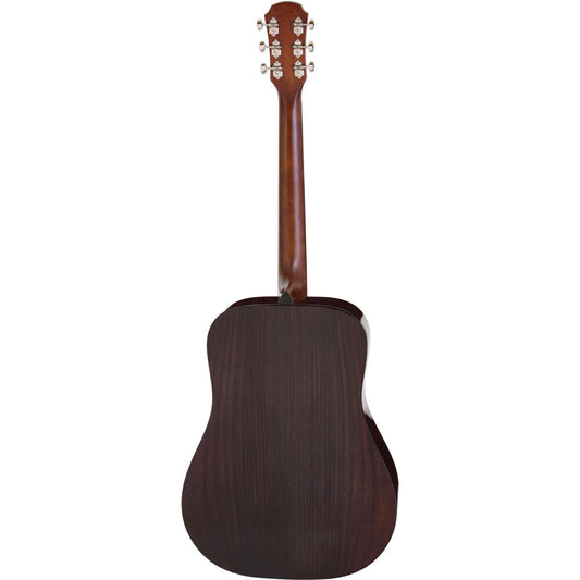 Aria 200 Series Dreadnought Body Acoustic Guitar in Natural Gloss