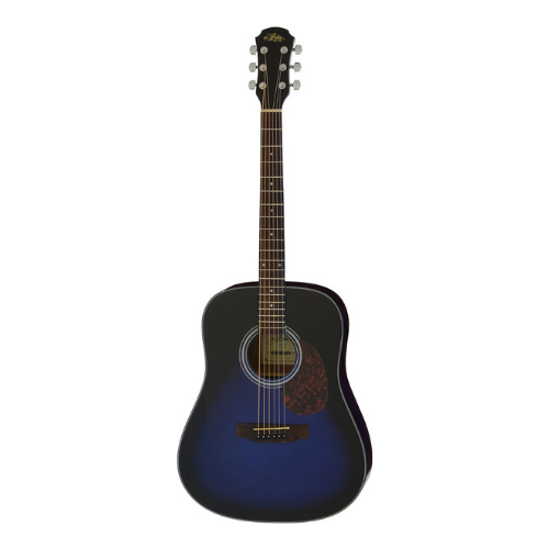 Aria ARADW01BLS ADW-01 Series Dreadnought Acoustic Guitar in Blue Shade Gloss Finish