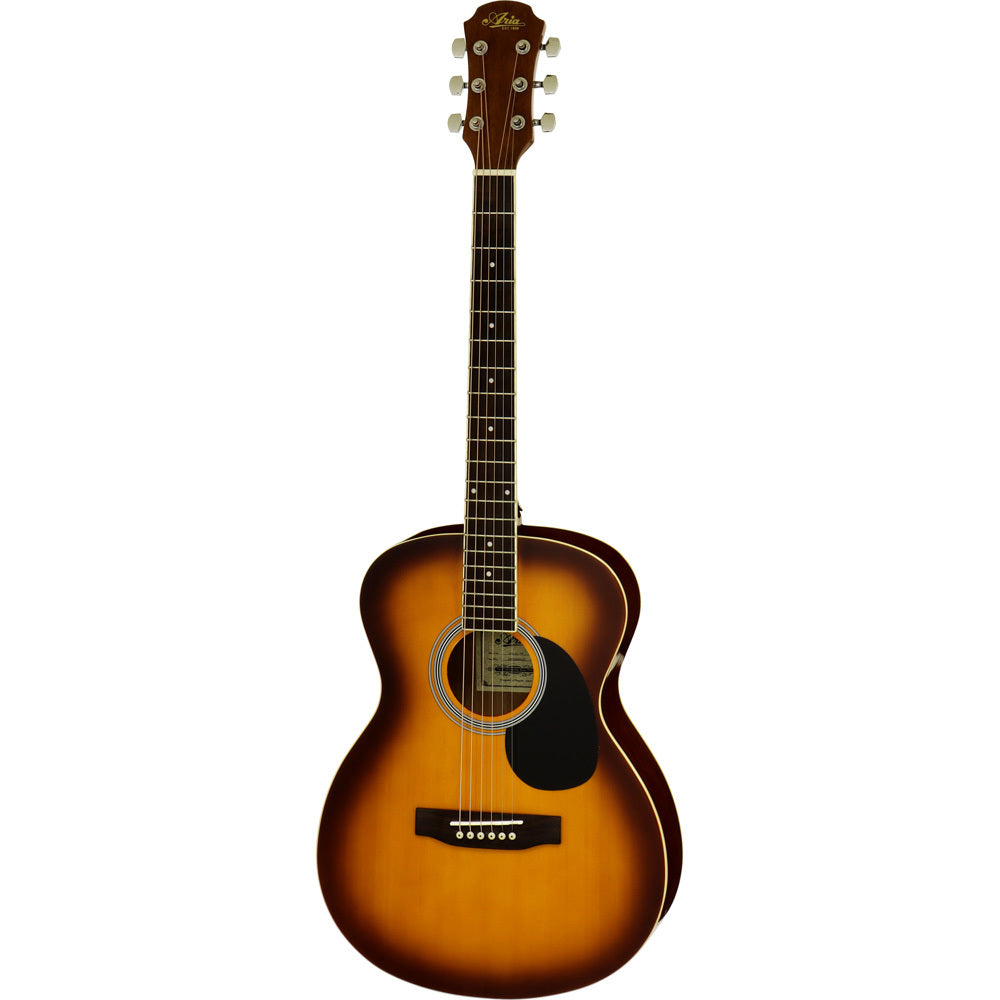 Aria ARAFN15TS AFN-15 Prodigy Series Acoustic Folk Body Guitar in Tobacco Sunburst Gloss