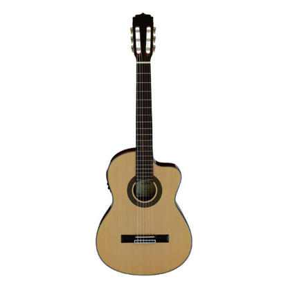 Aria ARAK30CE AK30 Series Acoustic Electric Classical/Nylon String Thin Body Guitar with Cutaway