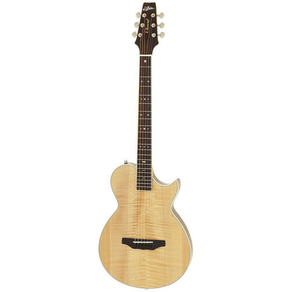 Aria APE-100 Series Thin Body Acoustic Electric Guitar with Cutaway in Natural Gloss Finish