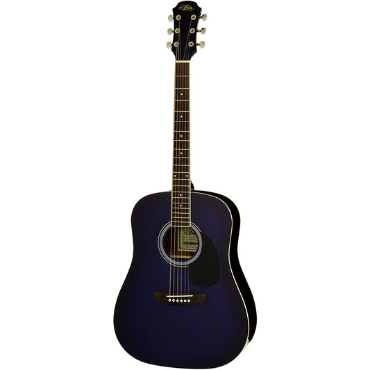 Aria ARAWN15BLS AWN-15 Prodigy Series Acoustic Dreadnought Guitar in Blue Shade Gloss