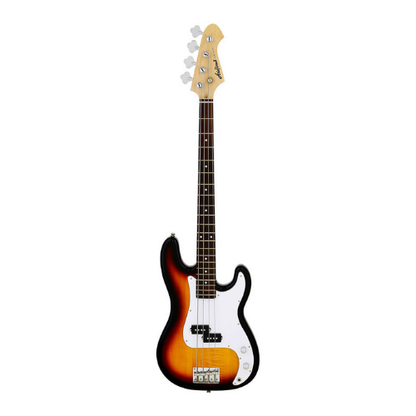 Aria ARSTBPB3TS STB-PB Series Electric Bass Guitar in 3-Tone Sunburst