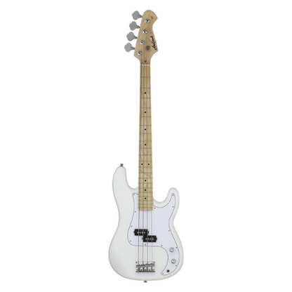 Aria STB-PB/M Series Electric Bass Guitar in White