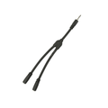 Pig Hog PY-35235F 6″ Y Cable, Stereo 3.5MM(M)-Dual 3.5mm (F)