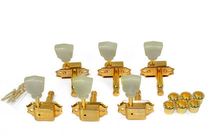 Gotoh ASD90SLGG SD90 Series Acoustic/Electric Tuning Machines in Gold Finish (3+3)
