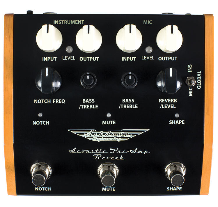 Ashdown Woodsman Series Acoustic Guitar Preamp Reverb Pedal