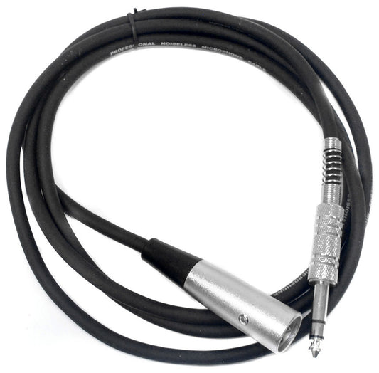 Leem 6ft Microphone Cable (1/4" Straight TRS - XLR Male)