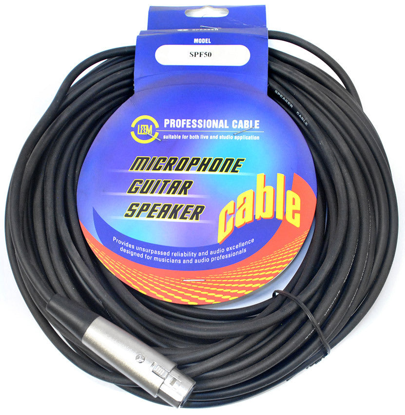 Leem 50ft Speaker Cable (1/4" Straight TS - 1/4" Straight TS)