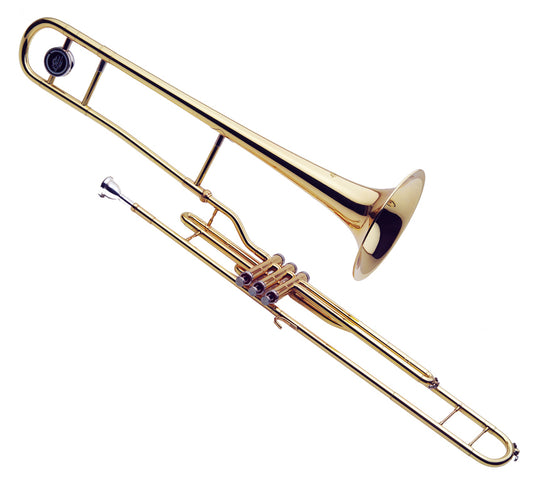 J.Michael TB600V Valve Trombone (Bb) in Clear Lacquer Finish