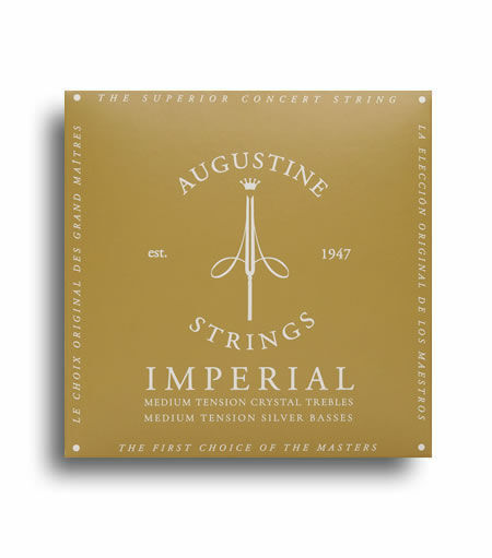 Augustine AUGIMPRED Imperial Red Classical Guitar Strings (Medium Tension Crystal Trebles/Medium Tension Silver Basses)