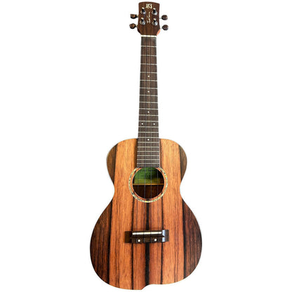 Jose Garcia AUK100CE AU-Series Striped Ebony Concert Ukulele with Offset Design in Natural Satin Finish