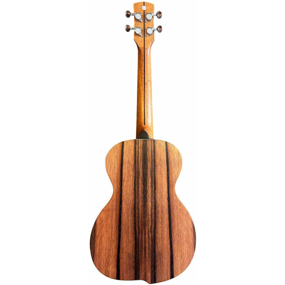 Jose Garcia AUK100TE AU-Series Striped Ebony Tenor Ukulele with Offset Design in Natural Satin Finish