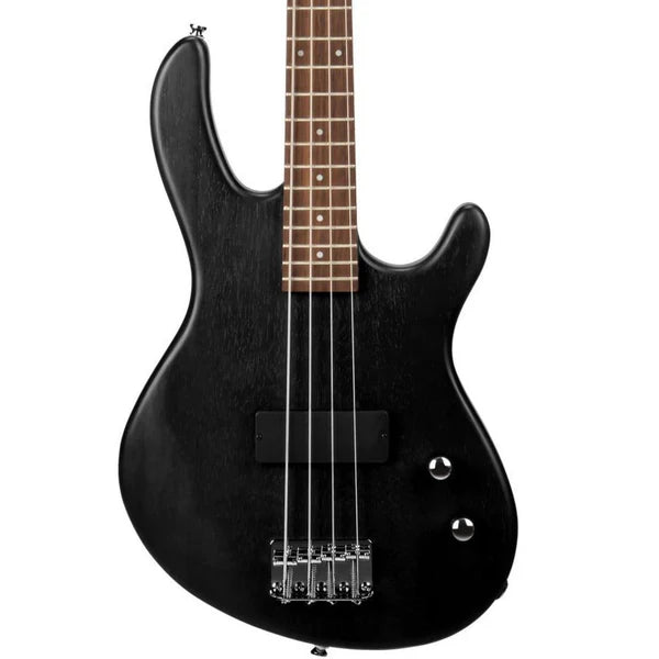 Cort Action Junior Short Scale Bass Guitar in OPB Black