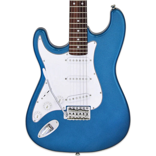Aria STG-003 Series Left Handed Electric Guitar in Metallic Blue
