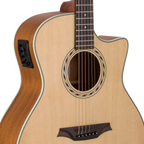 Bromo BAA2CE Grand Auditorium Acoustic/Electric Guitar with Venetian Cutaway
