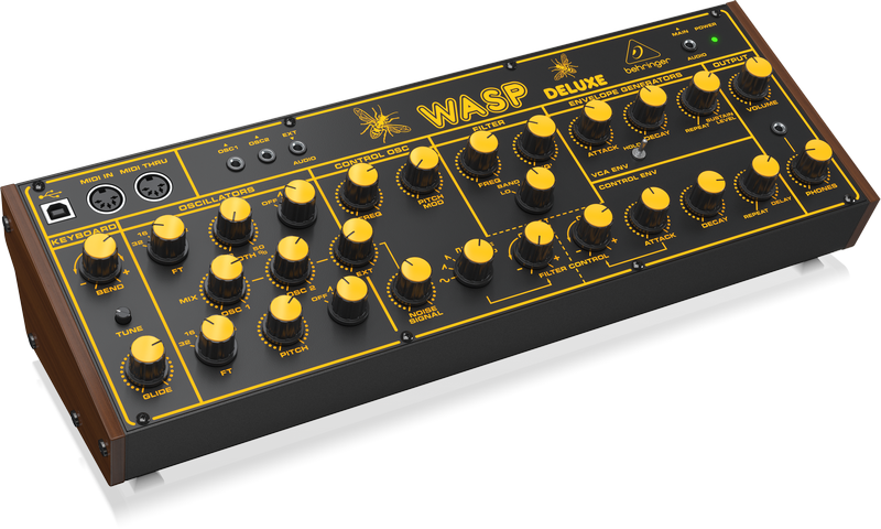 Behringer Wasp Deluxe Hybrid Synthesizer with Dual OSCs & Multi-Mode VCF