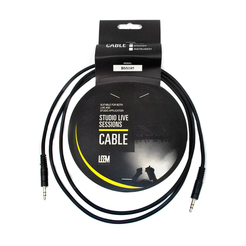 Leem 5ft Interconnect Cable (3.5mm Straight TRS - 3.5mm Straight TRS)