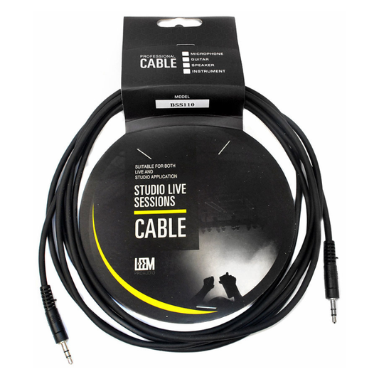 Leem 10ft Interconnect Cable (3.5mm Straight TRS - 3.5mm Straight TRS)